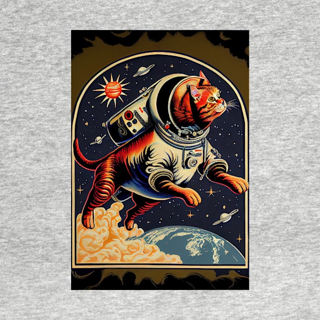 Cosmonaut Cat by dholzric